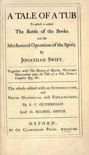 Cover of: A tale of a tub