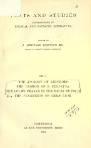 Cover of: Texts and studies