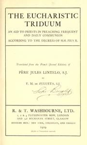 Cover of: The eucharistic triduum