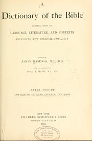 Cover of: Dictionary of the Bible