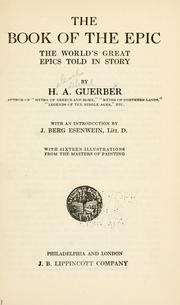 Cover of: The book of the epic