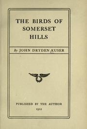 Cover of: The birds of Somerset Hills