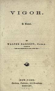 Cover of: Vigor