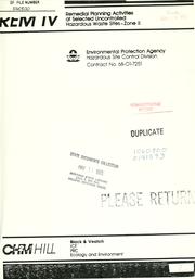 Cover of: Assessment of the toxity of arsenic, cadium, lead and zinc in soil, plants, and livestock in the Helena Valley for East Helena site (ASARCO), East Helena, Montana