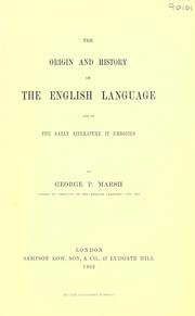 Cover image for The Origin and History of the English Language