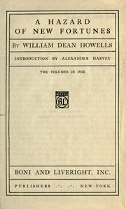 Cover of: A hazard of new fortunes