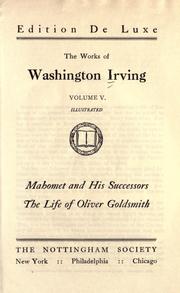 Cover of: The works of Washington Irving: with a memoir of the author.