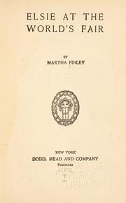 Cover of: Elsie at the World's Fair