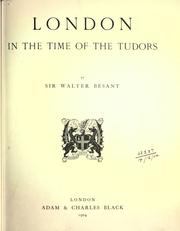 Cover of: London in the time of the Tudors