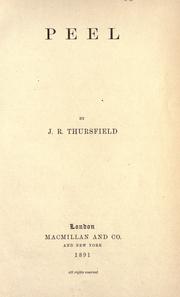 Cover of: Peel