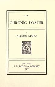 Cover of: The chronic loafer