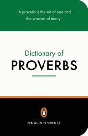 Cover of: The Penguin Dictionary of Proverbs