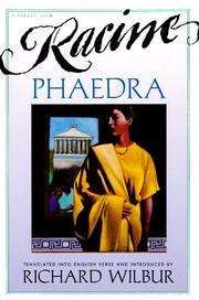 Cover of: Phaedra, by Racine