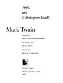 Cover of 1601 and Is Shakespeare Dead? (1882, 1909) (The Oxford Mark Twain)