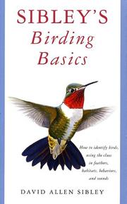 best books about Bird Watching Sibley's Birding Basics