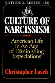 Cover of: The Culture of Narcissism