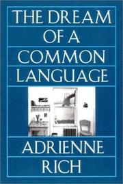 Cover of The dream of a common language