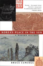 Cover of: Korea's Place in the Sun: A Modern History