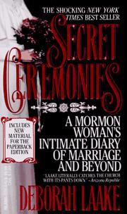 best books about Mormons Secret Ceremonies: A Mormon Woman's Intimate Diary of Marriage and Beyond