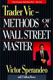 Cover of: Trader Vic-- methods of a Wall Street master