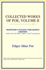 Cover of Collected Works of Poe, Volume II