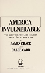 Cover of: America invulnerable