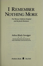 Cover of: I Remember Nothing More