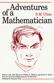 Cover of: Adventures of a Mathematician