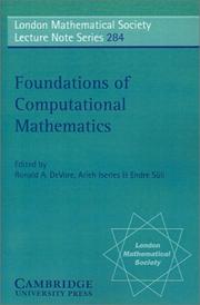 Cover of: Foundations of computational mathematics