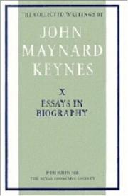 Cover of: The Collected Writings of John Maynard Keynes