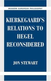 Cover of: Kierkegaard's Relations to Hegel Reconsidered