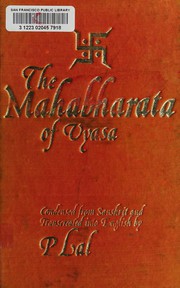 Cover of: The Mahabharata of Vyasa