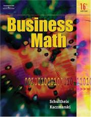 Cover of: Business math