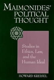 Cover of: Maimonides' Political Thought