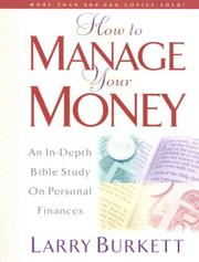 Cover of: How to Manage Your Money