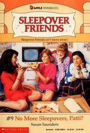 Cover of: No More Sleepovers, Patti?