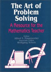 Cover of: The art of problem solving