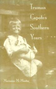 Cover of: Truman Capote's southern years