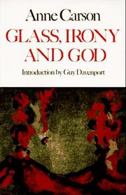 Cover of: Glass, irony, and God