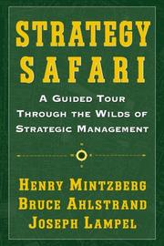 best books about Strategic Planning Strategy Safari: A Guided Tour Through The Wilds of Strategic Management
