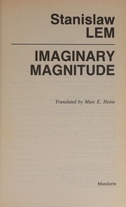 Cover of: Imaginary magnitude