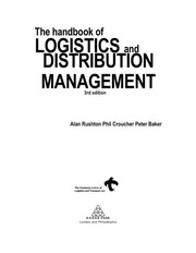 best books about Logistics The Handbook of Logistics and Distribution Management