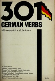 Cover of: Three Hundred and One German Verbs