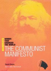 Cover of: The Communist Manifesto