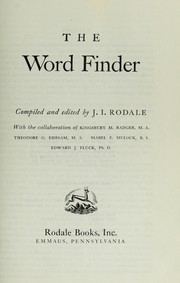 Cover of: The word finder