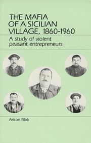 Cover of: The Mafia of a Sicilian village, 1860-1960