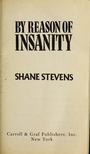 Cover of: By Reason of Insanity -Op/67