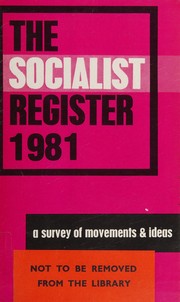 Cover of: Socialist Register
