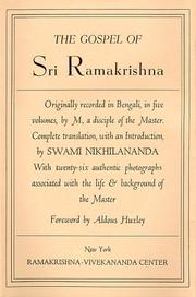 Cover of: The Gospel of Sri Ramakrishna
