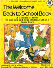 Cover of: The welcome back to school book